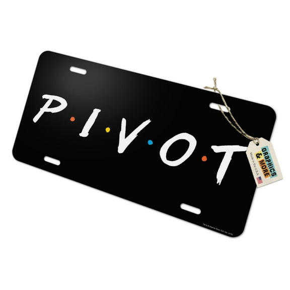 Friends PIVOT Novelty Metal Vanity Tag License Plate