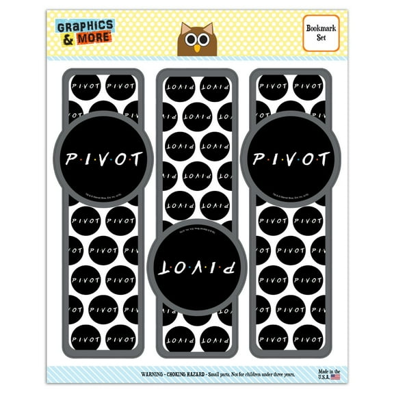 Friends PIVOT Set of 3 Glossy Laminated Bookmarks