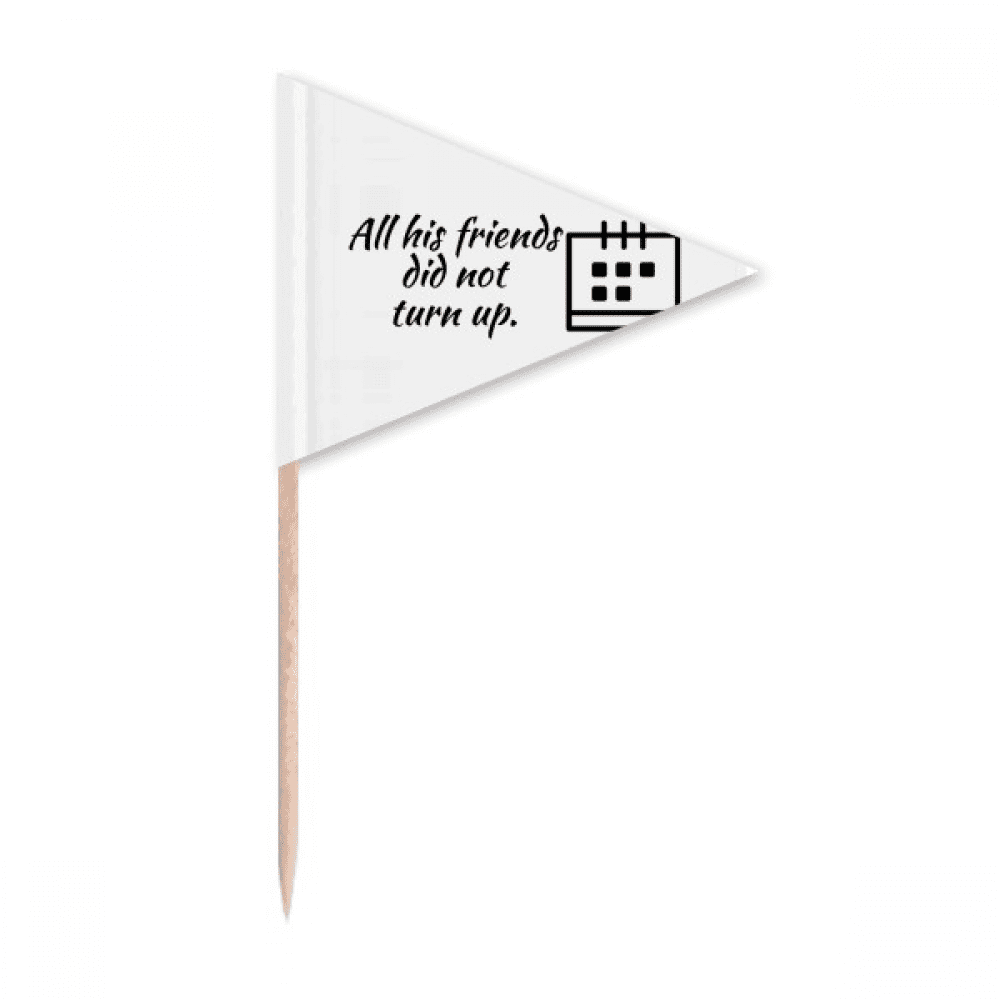 Friends Participating Ambiguities Toothpick Triangle Cupcake Toppers ...