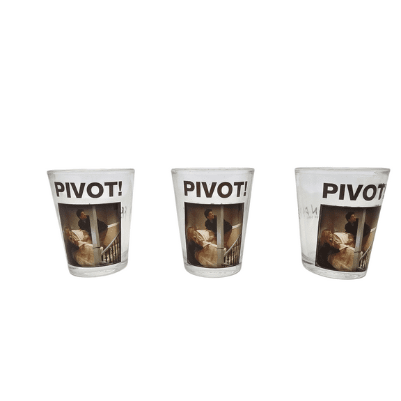 Friends "Pivot" 3 Pack Shot Glasses