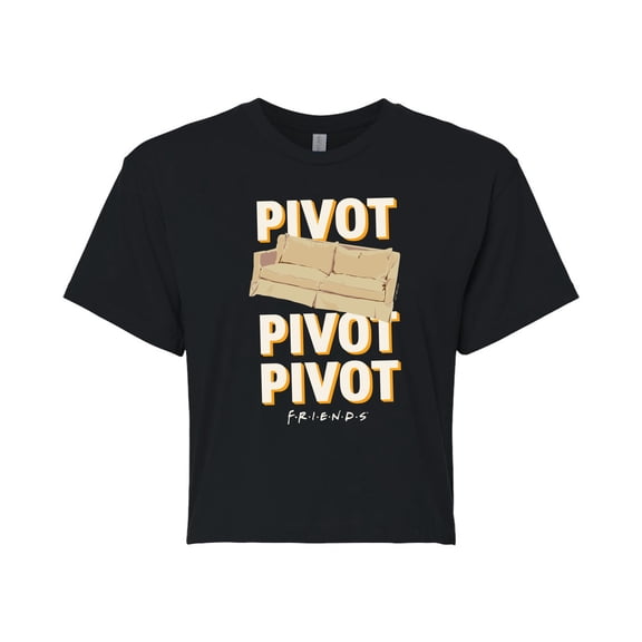 Friends - Pivot Couch - Juniors Cropped Graphic T-Shirt