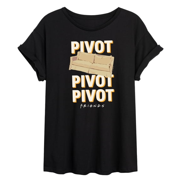 Friends - Pivot Couch - Juniors Oversized Graphic T-Shirt