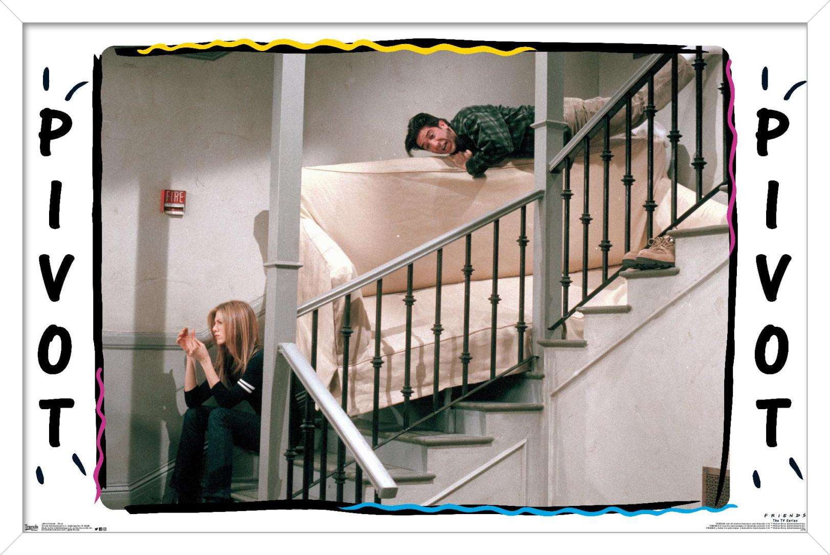 Friends - Pivot Wall Poster, 14.725" x 22.375", Framed