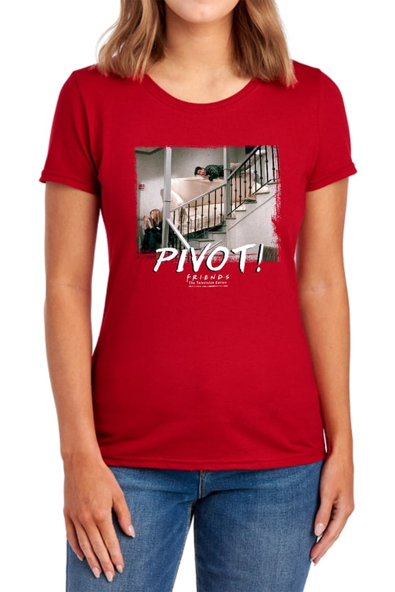 Friends Pivot Women's T Shirt, Red, Medium