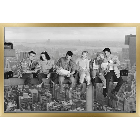 Friends - Posed Wall Poster, 14.725" x 22.375", Framed