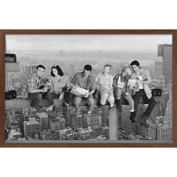 Friends - Posed Wall Poster, 14.725" x 22.375", Framed