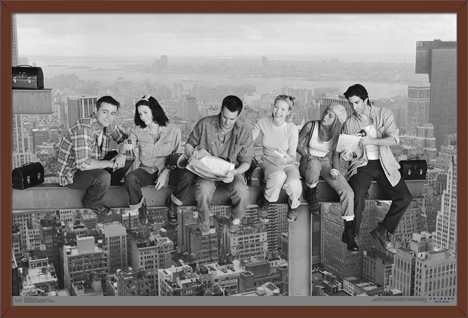 Friends - Posed Wall Poster, 22.375" x 34", Framed
