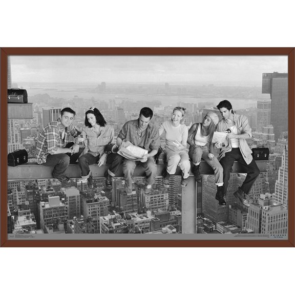 Friends - Posed Wall Poster, 22.375" x 34", Framed