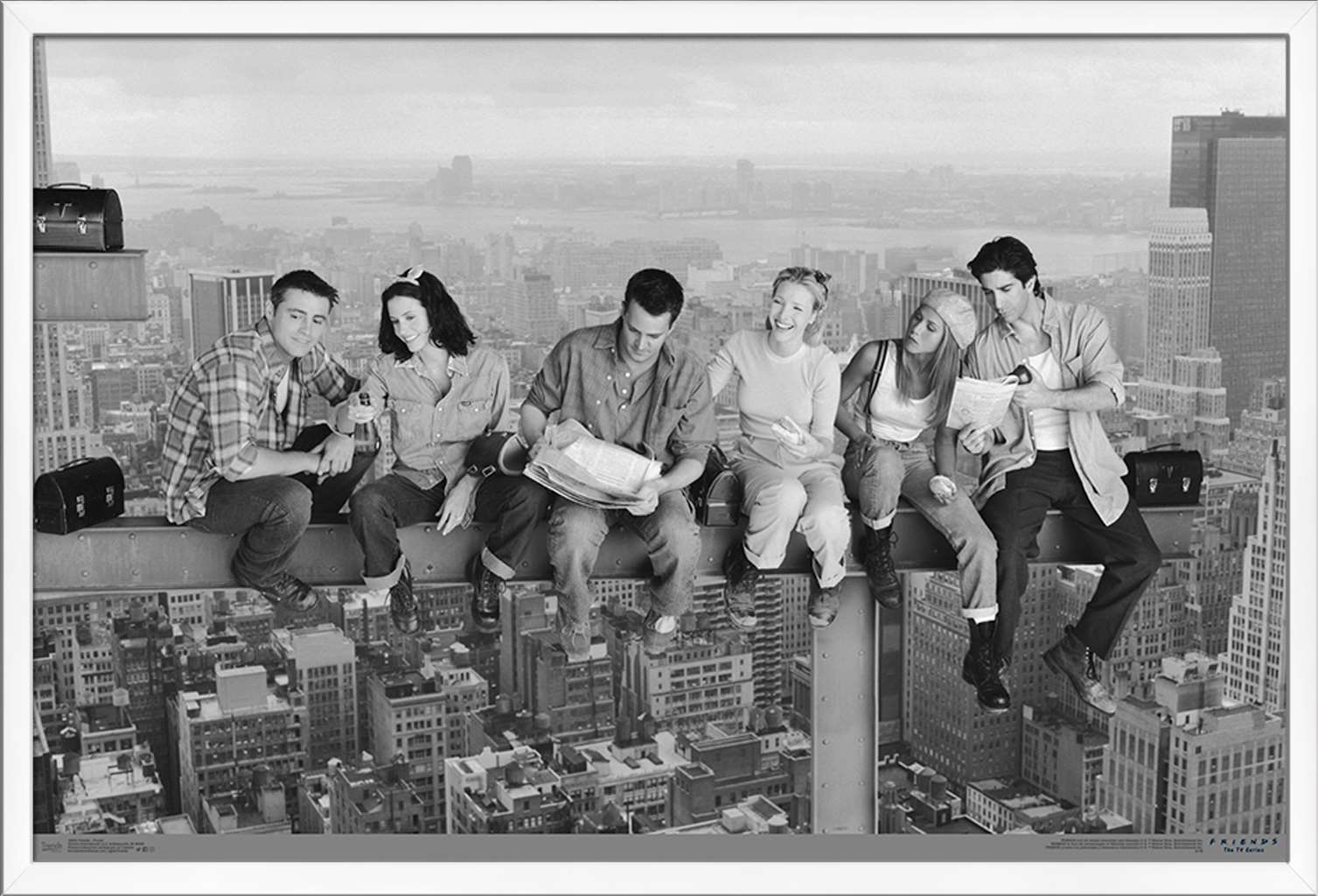 Friends - Posed Wall Poster, 22.375" x 34", Framed