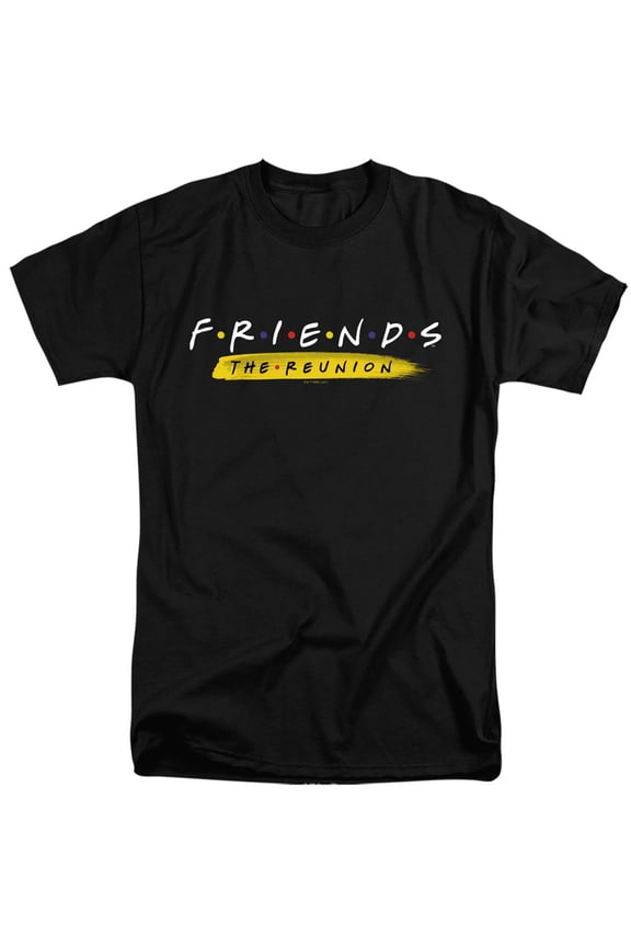 Friends Reunion Logo Black Unisex Adult Tall T Shirt, Reunion Logo, 3X-Large