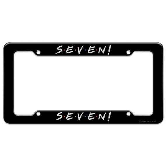 Friends SEVEN License Plate Tag Frame
