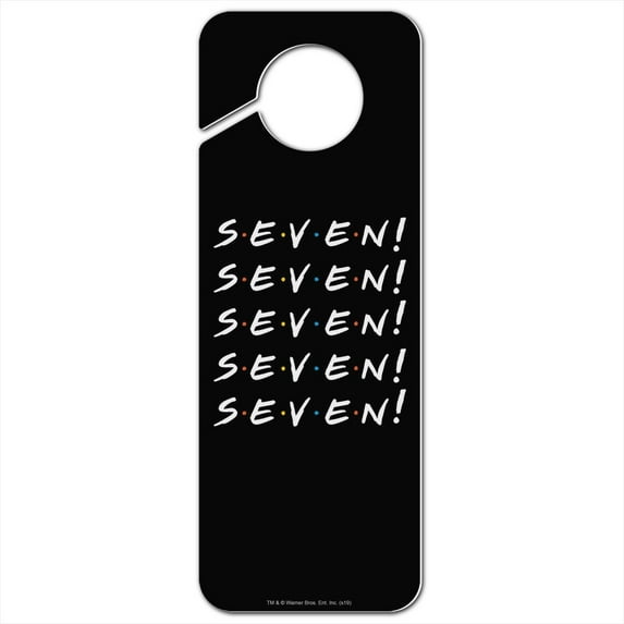 Friends SEVEN Plastic Door Knob Hanger Sign