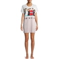 thumbnail image 1 of Friends Short Sleeve Crew Neck Graphic Print Sleepshirt (Women's) 1 Pack, 1 of 7