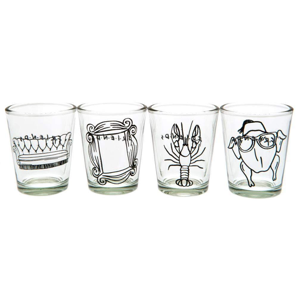 Friends TV Series Shot Glass and Cocktail Mixers Gift Set