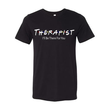 Friends Show Inspired Therapist Unisex Adult Short Sleeve T-shirt-Black Triblend-medium