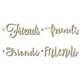 thumbnail image 1 of Friends Sign Unfinished Wood Cutout Home Decor DIY Option 1- 12" Wide / 1/4", 1 of 3