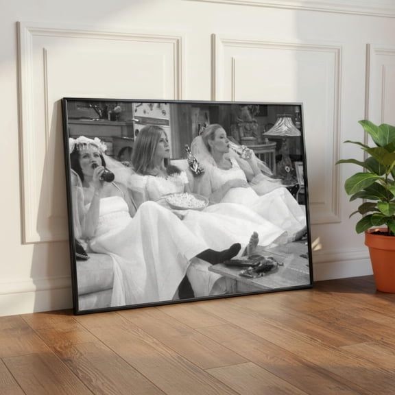 Friends Sitcom Wedding Dress Poster Unframed Paper Print