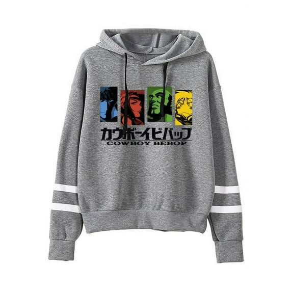 Friends Spike Spiegel Cowboy Bebop Anime Hoodies Pocketless Parallel Bars Sleeve Sweatshirt Man Woman
