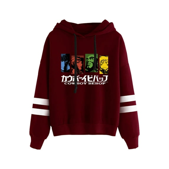 Friends Spike Spiegel Cowboy Bebop Anime Hoodies Pocketless Parallel Bars Sleeve Sweatshirt Man Woman