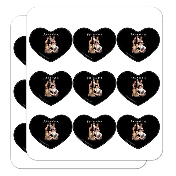 Friends Stand Together Heart Shaped Planner Calendar Scrapbook Craft Stickers