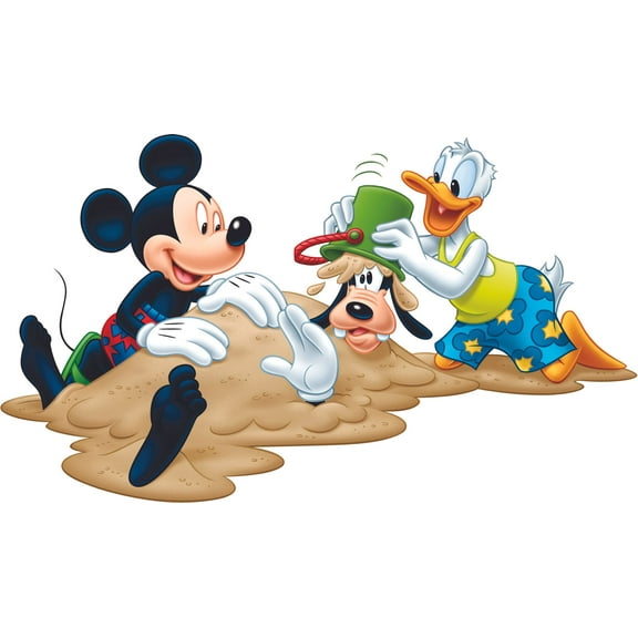 Friends Summer Beach Cartoon Characters Decors Wall Sticker Art Design Decal Girls Boys Kids Room Bedroom Nursery Kindergarten House Home Decor Stickers Wall Art Vinyl Decoration (18x20 inch)