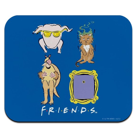 Friends Symbols Low Profile Thin Mouse Pad Mousepad