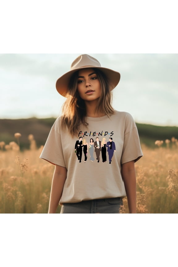 Friends T-Shirt TV Show tshirt Friends Group pic t-shirt Friends formal group pic 100% cot