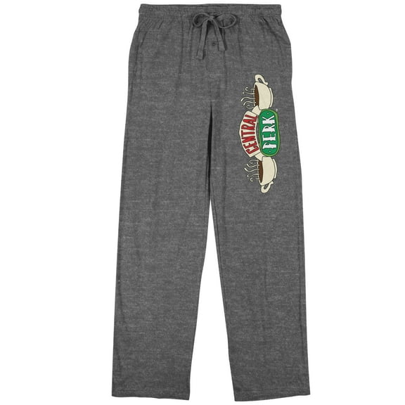 Friends TV Central Perk Logo Adult Gray Heather Sleep Pajama Pants
-XXL
