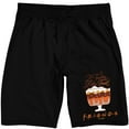 thumbnail image 1 of Friends TV It Tastes Like Feet Adult Black Sleep Pajama Shorts, 1 of 4