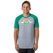 SEVEN TIMES SIX Friends TV Series Men's Central Perk Café Baseball-Style Logo T-Shirt