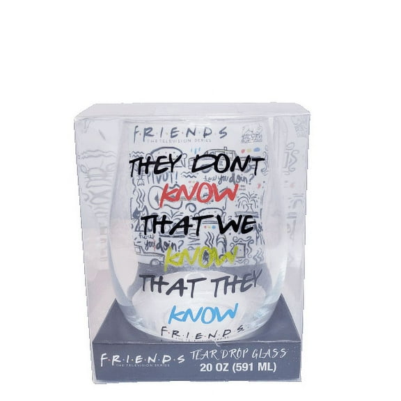 Friends TV Series Phrase Wine Glass 20oz