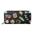 thumbnail image 1 of Friends TV Show All Over Print Design Black Zip Top Clutch Wallet, 1 of 2