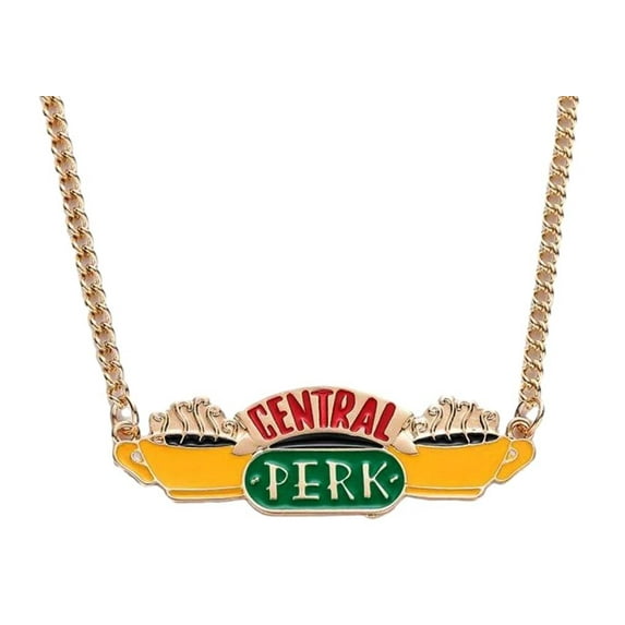 Friends TV Show Central Perk Logo Metal Pendant Necklace