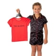 thumbnail image 1 of Friends TV Show Girls' TV Series Logo 3 Piece Pajama Shortie Lounge Set, 1 of 8