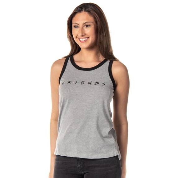 Friends TV Show Juniors Friends Logo Ringer Tank Top Shirt