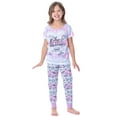 thumbnail image 1 of Friends TV Show Logo Girls' Rather Be Watching Sleep Jogger Pajama Set, 1 of 7