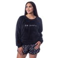 thumbnail image 1 of Friends TV Show Logo Womens' Sweater and Shorts Sleep Jogger Pajama Set, 1 of 8