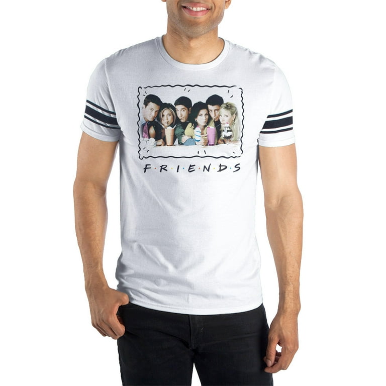 Friends TV Show Merchandise Mens Milkshakes Varsity Football T-Shirt