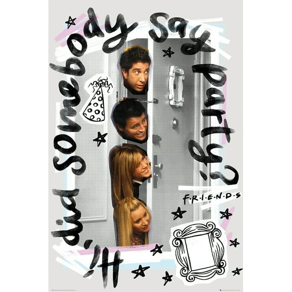 Friends - TV Show Poster (Did Somebody Say Party?) (Poster & Poster Strip Set)