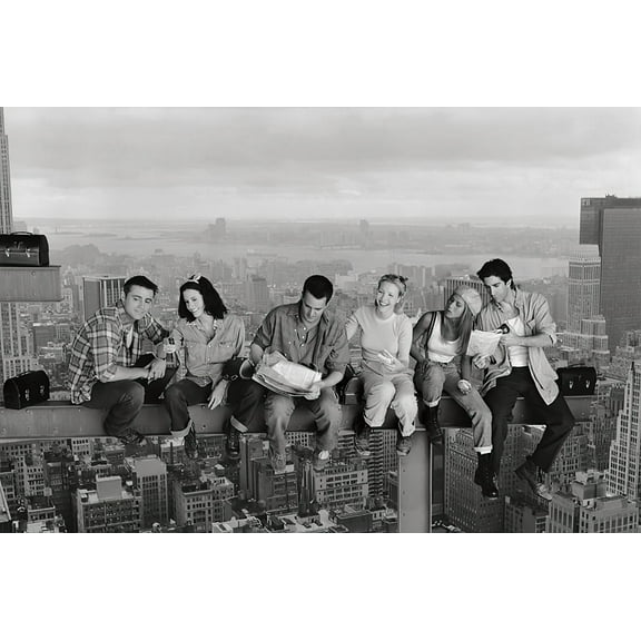 Friends - TV Show Poster / Print - Siting Above Manhattan (36" X 24")