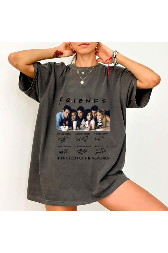 Friends TV Show Shirt, Friends Thank You For The Memories Shirt, Chandler Shirt, Friends Signatures Shirt, Friends Shirt, Friends Merch