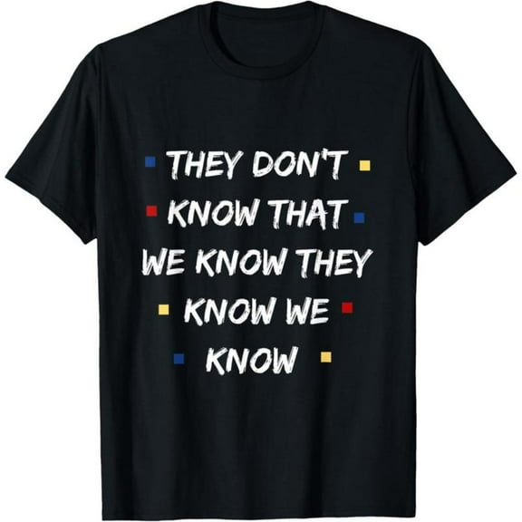 Friends TV Show "They Don't Know" Vintage Tee - 2025 Trend Funny Graphic T-Shirt - Soft Cotton Short Sleeve for Men & Women