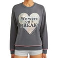thumbnail image 1 of Friends TV Show Women's We Were on a Break Long Sleeve Pajama Pullover Top, 1 of 4