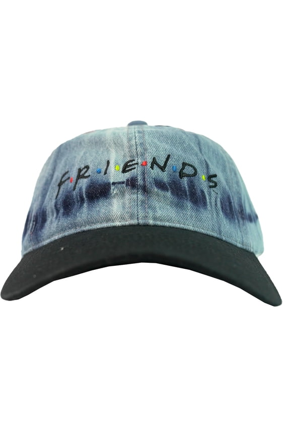 Friends TV Washed Denim Buckle Back Dad Hat Baseball Cap