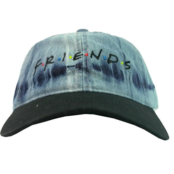 Friends TV Washed Denim Buckle Back Dad Hat Baseball Cap