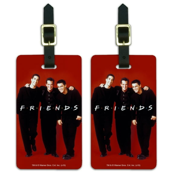 Friends The Boys Luggage ID Tags Suitcase Carry-On Cards - Set of 2