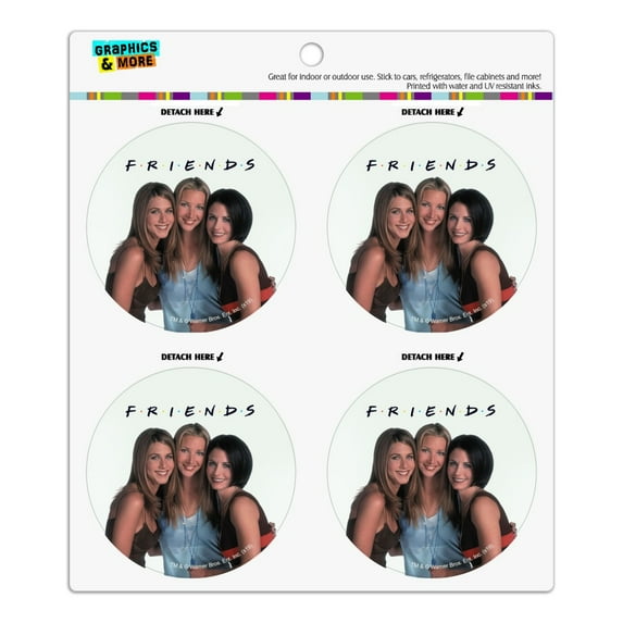 Friends The Girls Refrigerator Fridge Locker Vinyl Circle Magnet Set