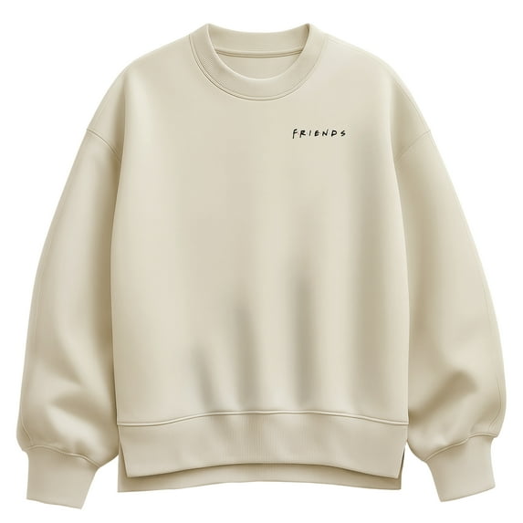Friends - The One With Frame - Women's Oversized Fleece Crew Sweatshirt