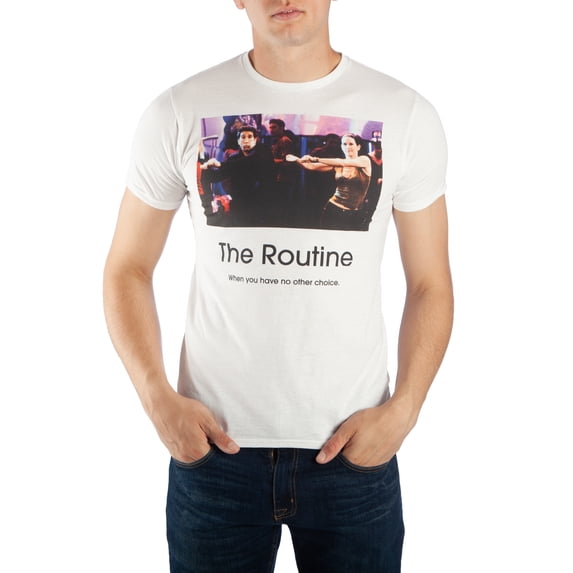 Friends The Routine Men's White Crew Neck Tee-5XL