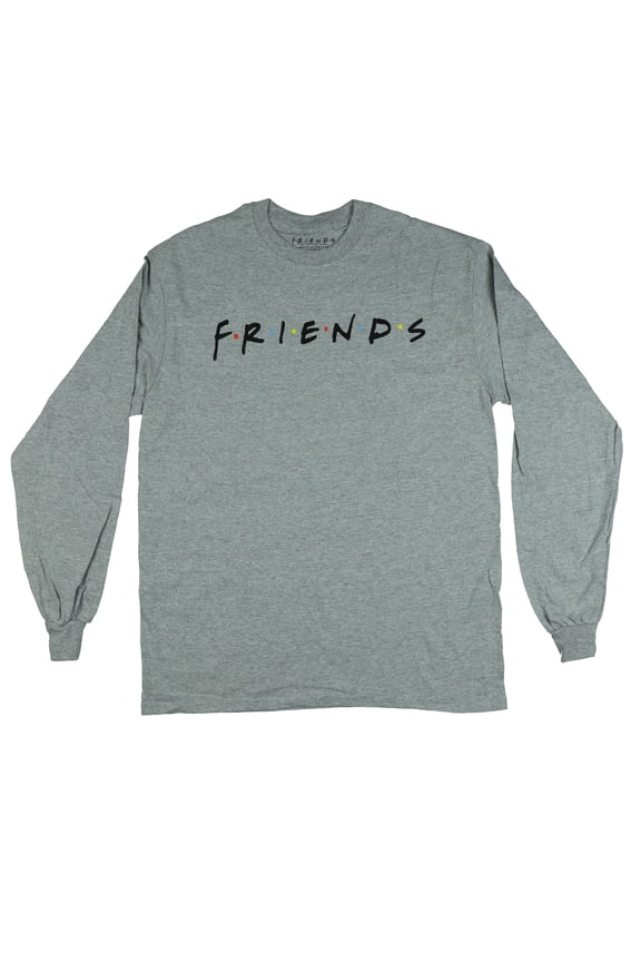 Friends The TV Series Logo Men's Women's Long Sleeve T-Shirt Grey